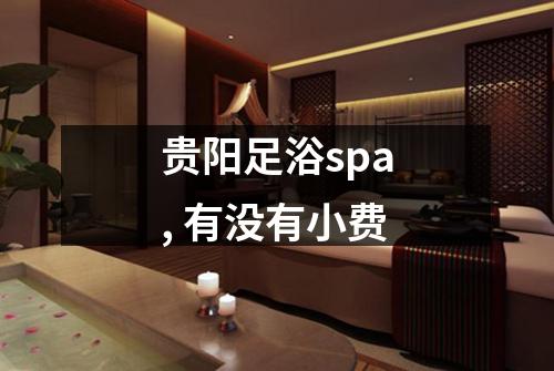贵阳足浴spa, 有没有小费